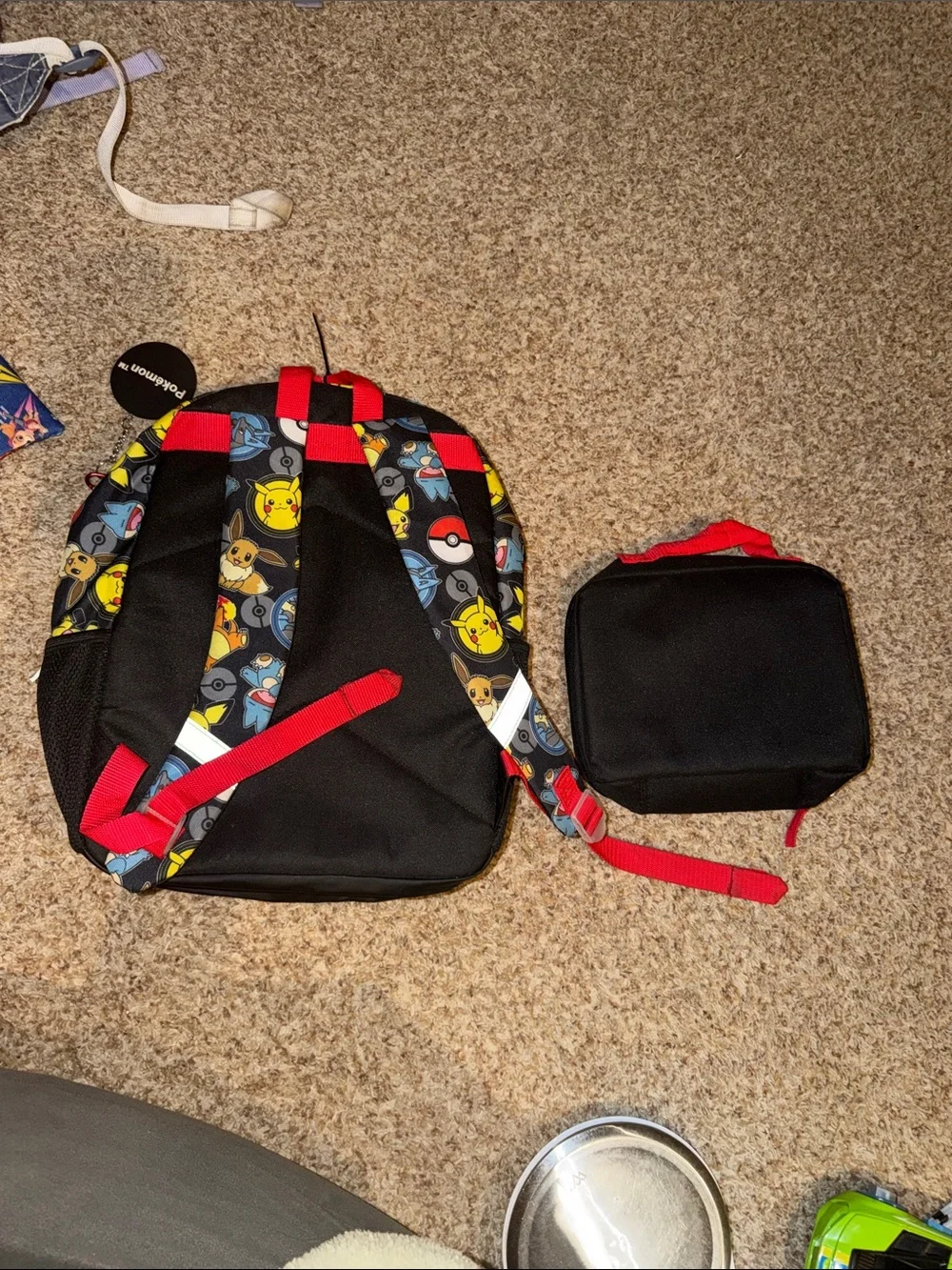 Bioworld Pokemon Backpack Featuring Pikachu Eevee Charmander Munchlax